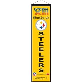 Buy Winning Streak Pittsburgh Steelers Super Bowl Xiii Champions Marquee Banner Size: One Size