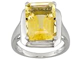 STERLING SILVER 5.70CT CITRINE RING