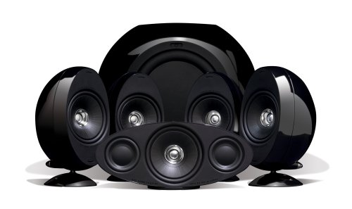 KEF KHT 3005 - Home theater speaker system - high-gloss black