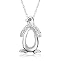 14k Choice of White or Yellow Gold "Jewels of Nature" Diamond Penguin Pendant (.06 cttw, G-H Color, I1 Clarity)