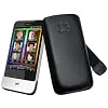 Suncase Leder Etui f�r HTC Legend schwarz