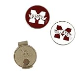Mississippi State Bulldogs Golfers Hat Clip and Ball Markers NCAA College Athletics