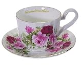 "Grandmother" Inscribed Cup & Saucer