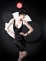 Stretch satin slip with mesh partial bra top, and matching thong - Sensual Mystique