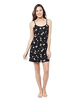 Play Boy Nightwear Camisón Dress Little Bunnies (Negro)