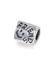 Zable(tm) Sterling Silver Triangular Friends Bead / Charm