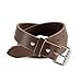 Heavy Duty Full Grain Leather Belt - 1.5 Inch Wide - One Piece Thick Leather - Made in USA (Brown, 58)