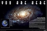 THE GALAXY POSTER YOU ARE HERE IN SPACE NEW ART 24164G