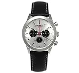 Number (ナンバー) 腕時計 クロノグラフ N01-0002-002 シルバー×レザー メンズ