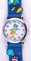 Childrens quartz blue cat watch blue strap
