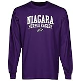 NCAA Niagara Purple Eagles Team Arch Long Sleeve T-Shirt - Purple