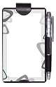 Wellspring Auto Notes Notepads and Pencil for the Car, Clips to the Visor, Mod Gray