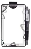 Wellspring Auto Notes Notepads and Pencil for the Car, Clips to the Visor, Mod Gray