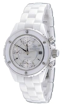 Oniss #ON8208-L Women's Multi Function Display White Ceramic Watch