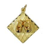 14K Gold Vintage Baby Shoes Charm