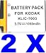 NEEWER® Two (2x) New Lithium-Ion Batteries KLIC-7003 for Kodak EasyShare M381, M380, Z950, V1003, V803