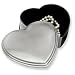 Pewter Finish Heart Jewelry Box