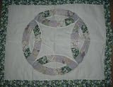 Wedding Ring Garden Standard Quilted Sham 20x26