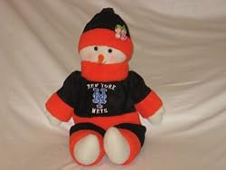 NEW YORK METS 22" Plush Logo Sitting Snowflake Cloth 'Snowflake Friends' SNOWMAN