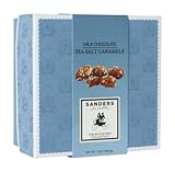Sanders Milk Chocolate Sea Salt Caramels In a Decorator Box (7 pcs.), 3.5 oz. # 28037