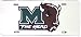 Marshall Thundering Herd Silver Mirror License Plate
