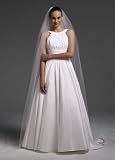 Davids Bridal Cathedral Veil with Finished Edge Style V932, Ivory