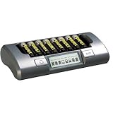 Powerex MH-C800S Eight Cell Smart Charger + 8 Pack AA NiMH Rechargeable Batteries [2700mAh]