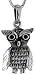 Sterling Silver Owl Charm, 1 1/8