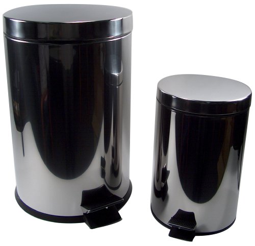 Arcosteel Stainless-Steel Trash Cans, Set of 2