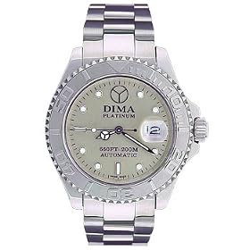 DIMA - Platinum Series Graphite Grey Dial Mens Wrist Watch Large Size