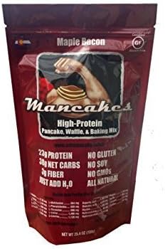 Mancakes High Protein Pancake Waffle and Baking Mix Maple Bacon, 25.4 Ounce ... by Mancakes