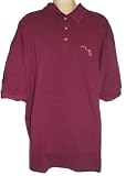 Mens Saxophone Cotton Golf Shirt Maroon XL