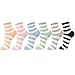 Women's Roll Top Ankle High Cotton Socks 5pair or 6pair