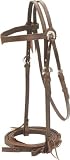 Cowboy Pro V-Brow Bridle - Burgundy Latigo - Horse
