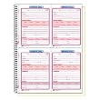 TOPS 4100 Duplicate Carbonless Service Call Book, 11X8-1/2, 5-1/2X4 Form, 200 Sets/Book