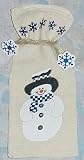 Snowman Canvas Gift Bags