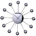 Contemporary Spider Clock- Chrome