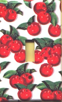 Vintage Style Cherries Light Switch