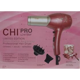 CHI Ceramic Infrared Breast Cancer Awareness Hair Dryer GF1511