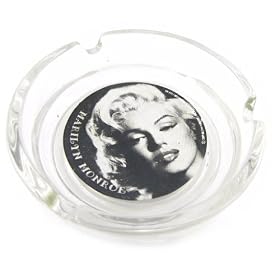 Glass ashtray "Marilyn Monroe".