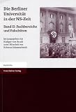 Die Berliner Universit�t in der NS-Zeit 2. Fachbereiche und Fakult�ten - R�diger VomBruch