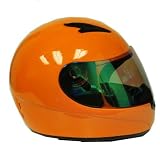 Motorcycle Motocross MX ATV Dirt Bike Full Face Youth Helmet Orange