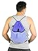 Mato & Hash Drawstring Cinch Bag Backpack With Mesh Pocket Polyester Tote Sack