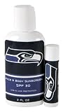 KE Specialties NFL Seattle Seahawks Lip Balm and Sunscreen Gift Set