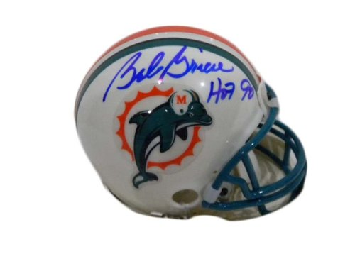Bob Griese Autographed Miami Dolphins Mini Helmet w/ Proof Photo