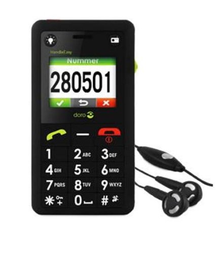 Doro - HandleEasy 330 - Téléphone portable - Afficheur couleur très lisible / larges touches / gros caractères - SMS - Noir