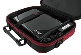 rooCASE Netbook Carrying Bag for HP 10.1-Inch Mini 210-2090NR Netbook - Classic Series Black / Red