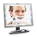 Pivoting Deluxe LED Fogless Shower Mirror with Squeegee