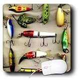 Fishing - Old Lures Fishing - Mouse Pads