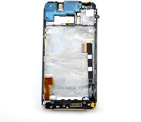 Full LCD Assembly Digitizer Touch Screen Glass with Frame for HTC One M7 + Tools (gold)